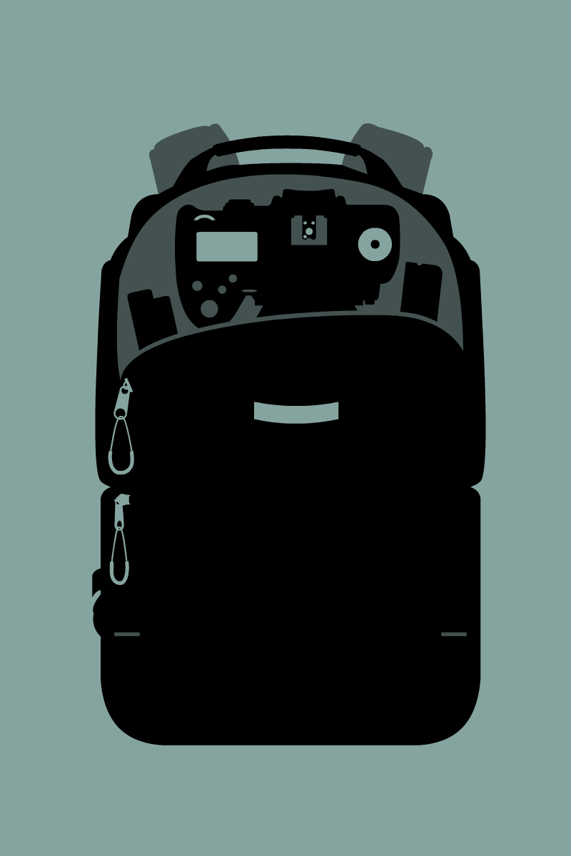 Photographer Backpack - Modern Design by Illugrama