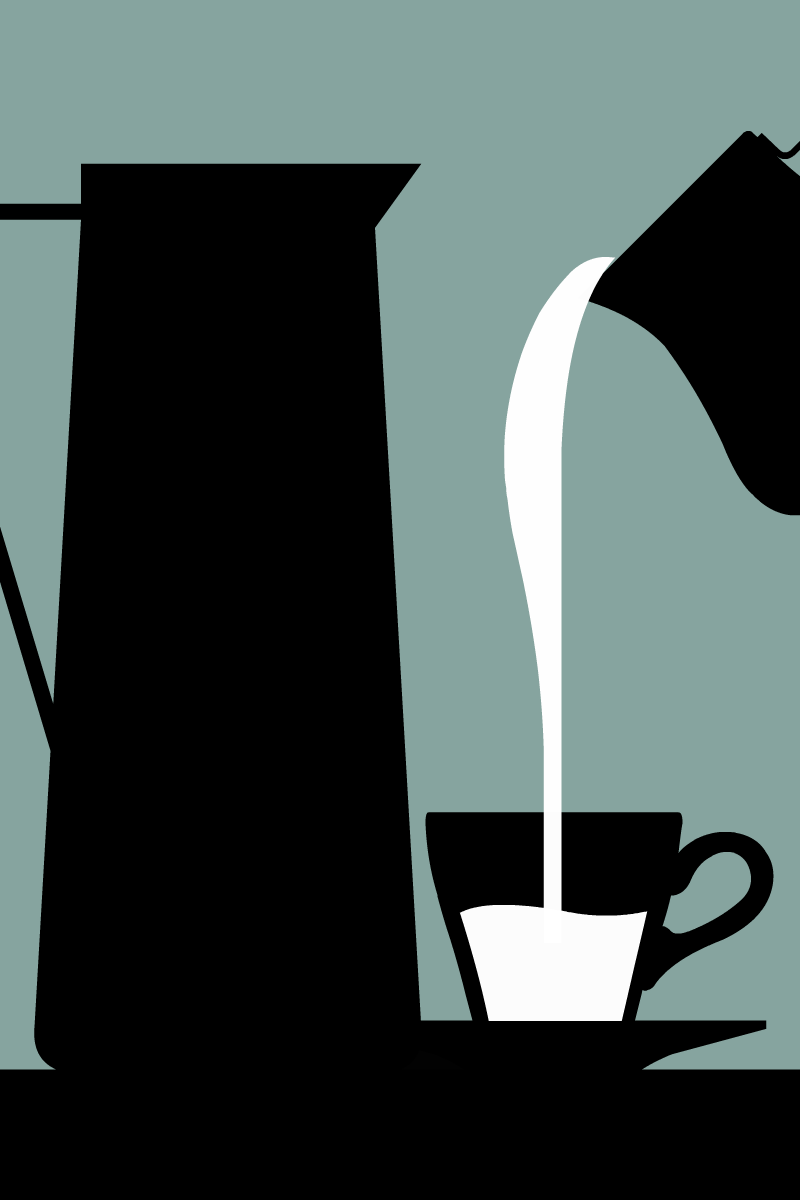 Coffee Caffe Latte - Modern Illustration by Illugrama