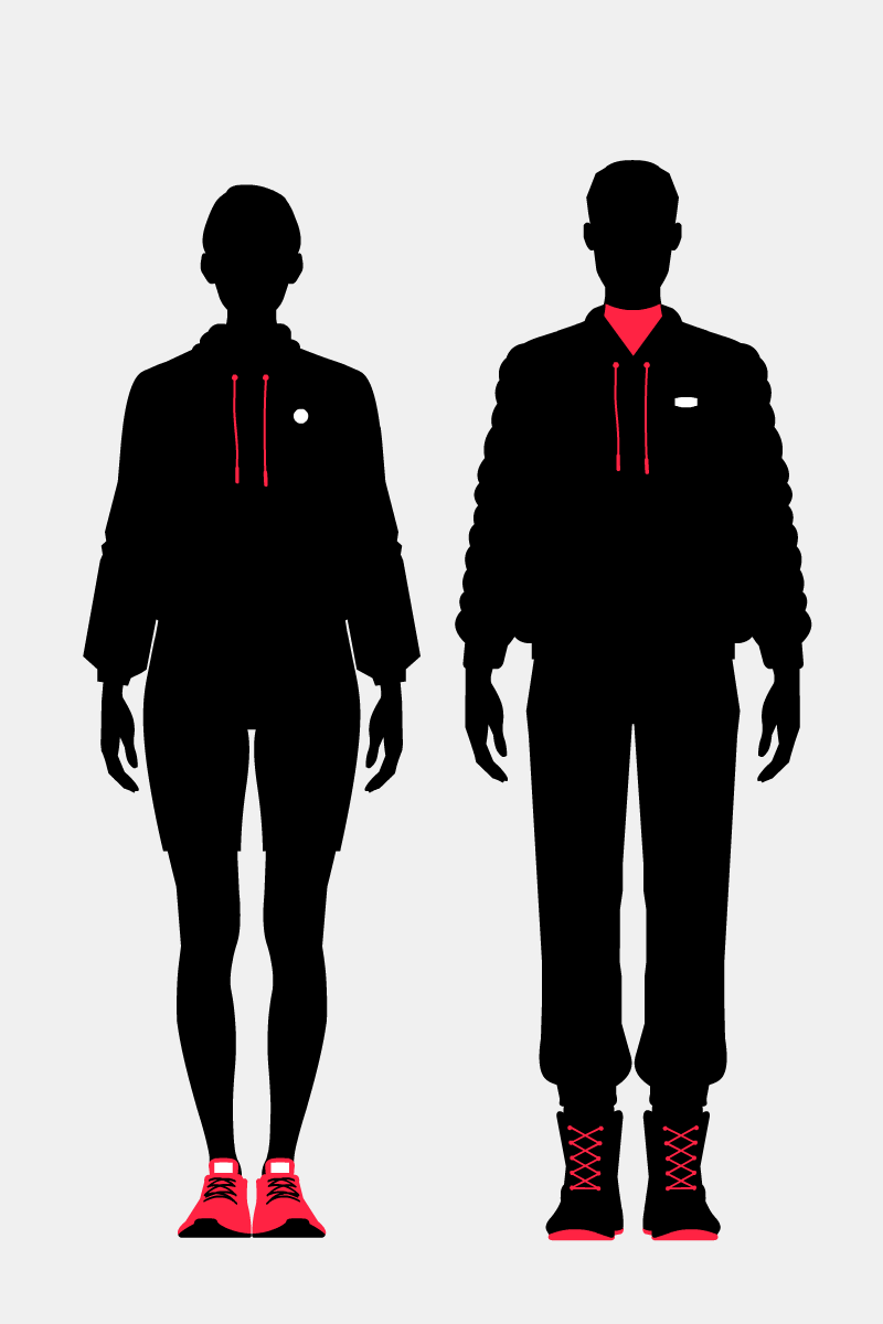 Men Women Outfit Fashion Wear - Minimalist Illustration by Illugrama