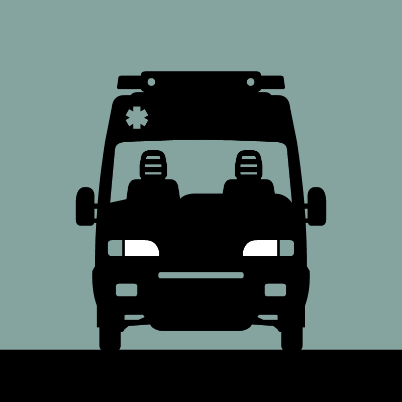 Ambulance Van - Modern Grapchic by Illugrama