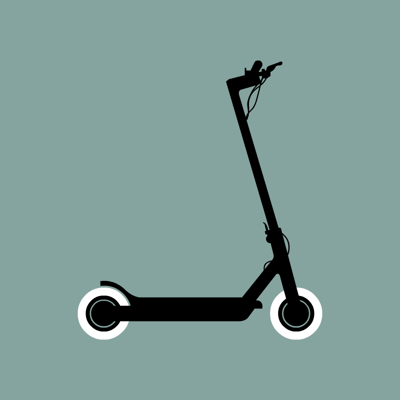 Electric Scooter - Illustration by Illugrama