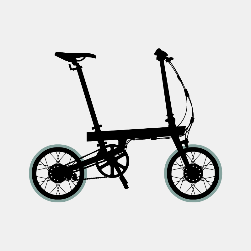 Folding Bike design - Modern Graphics by Illugrama