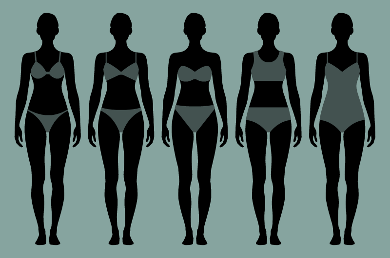 Womens Swuimsuits Types - Icon Design by Illugrama