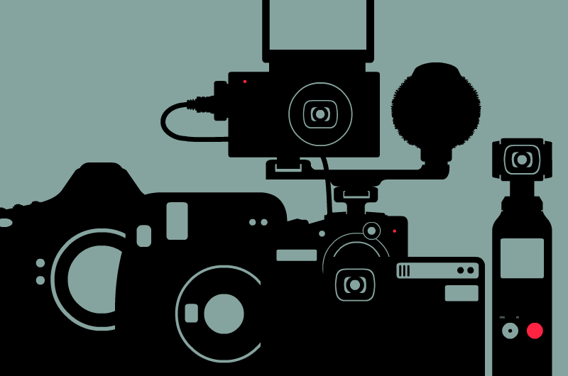 Photo Camera Types - Flat Design by Illugrama