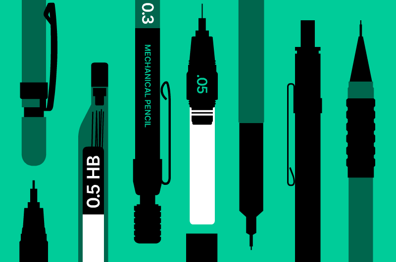 Graphic Designer Architect Office Tools - Minimalist Vector Graphics by Illugrama