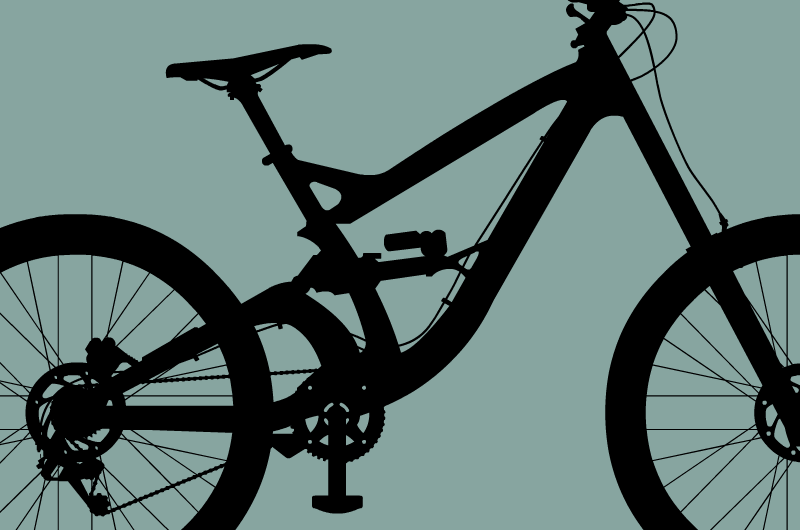 Mountain Bicycle - Flat Illustration by Illugrama