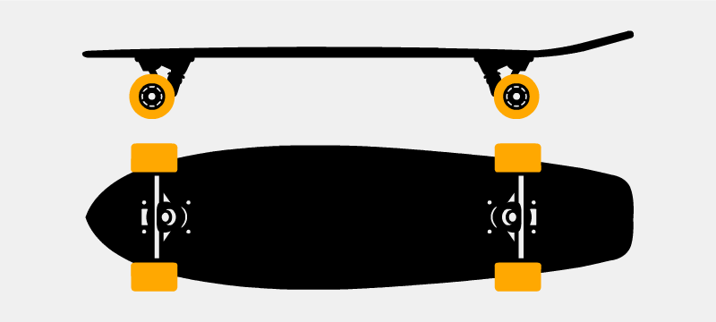 Skateboard and Longboard Design - Classic Illustrations by Illugrama